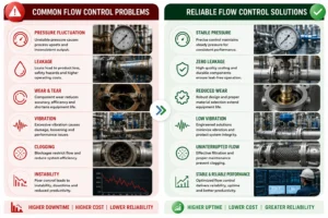 Flow Control Products solving common flow control system problems in industrial process applications