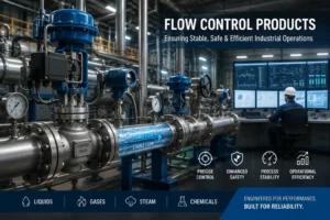 Flow Control Products used in modern process flow control systems for stable industrial operations